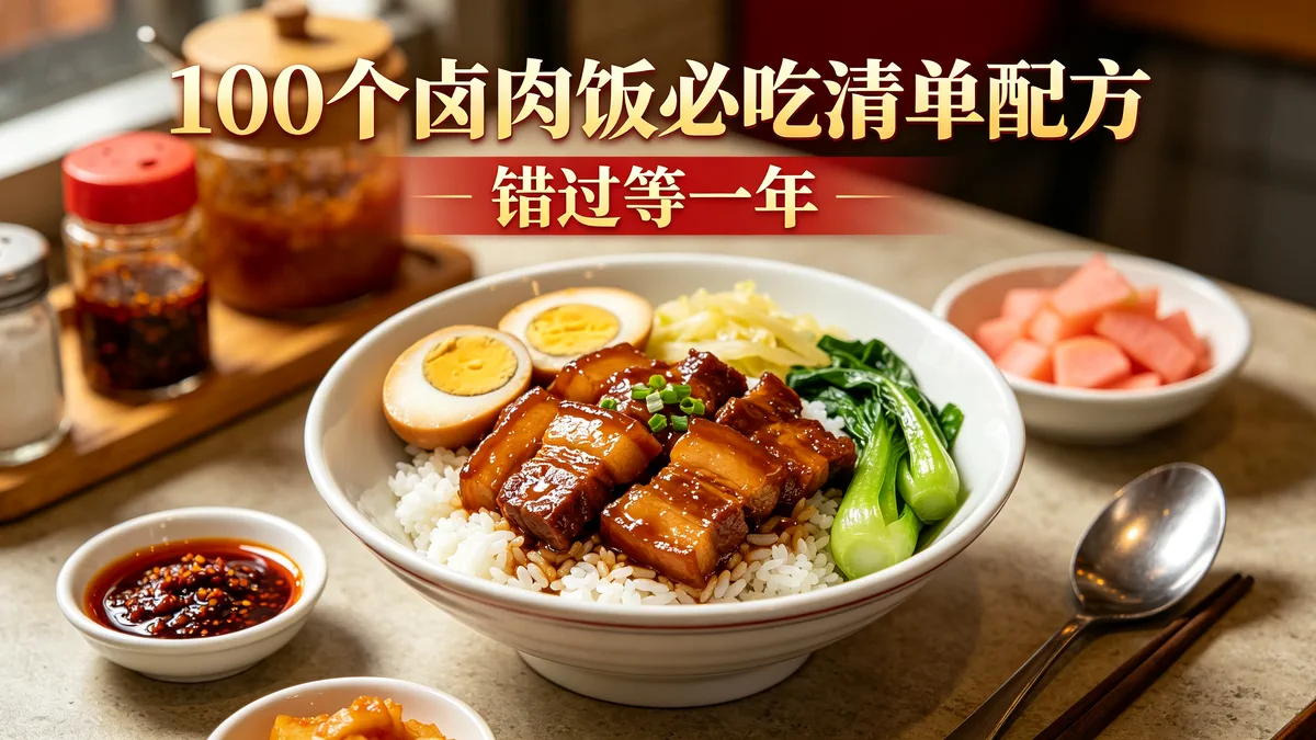 100个卤肉饭必吃清单配方 错过等一年
