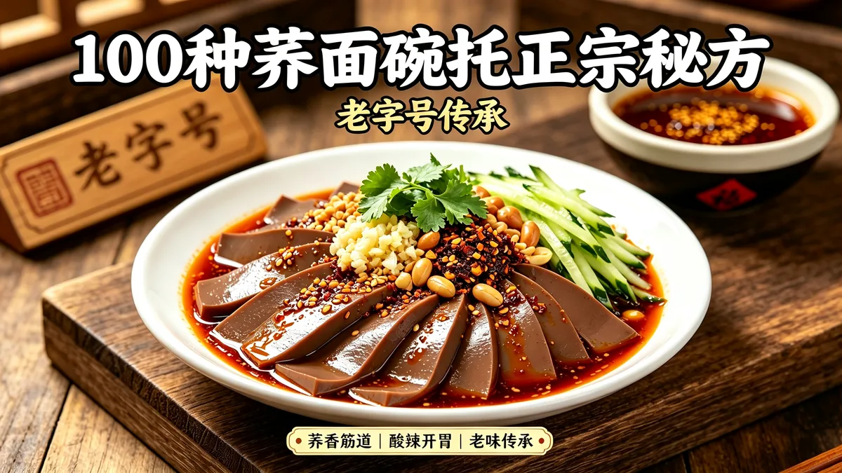 100种荞面碗托正宗秘方配方 老字号传承