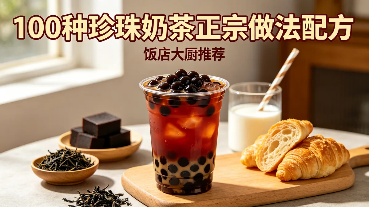100种珍珠奶茶正宗做法配方 饭店大厨推荐