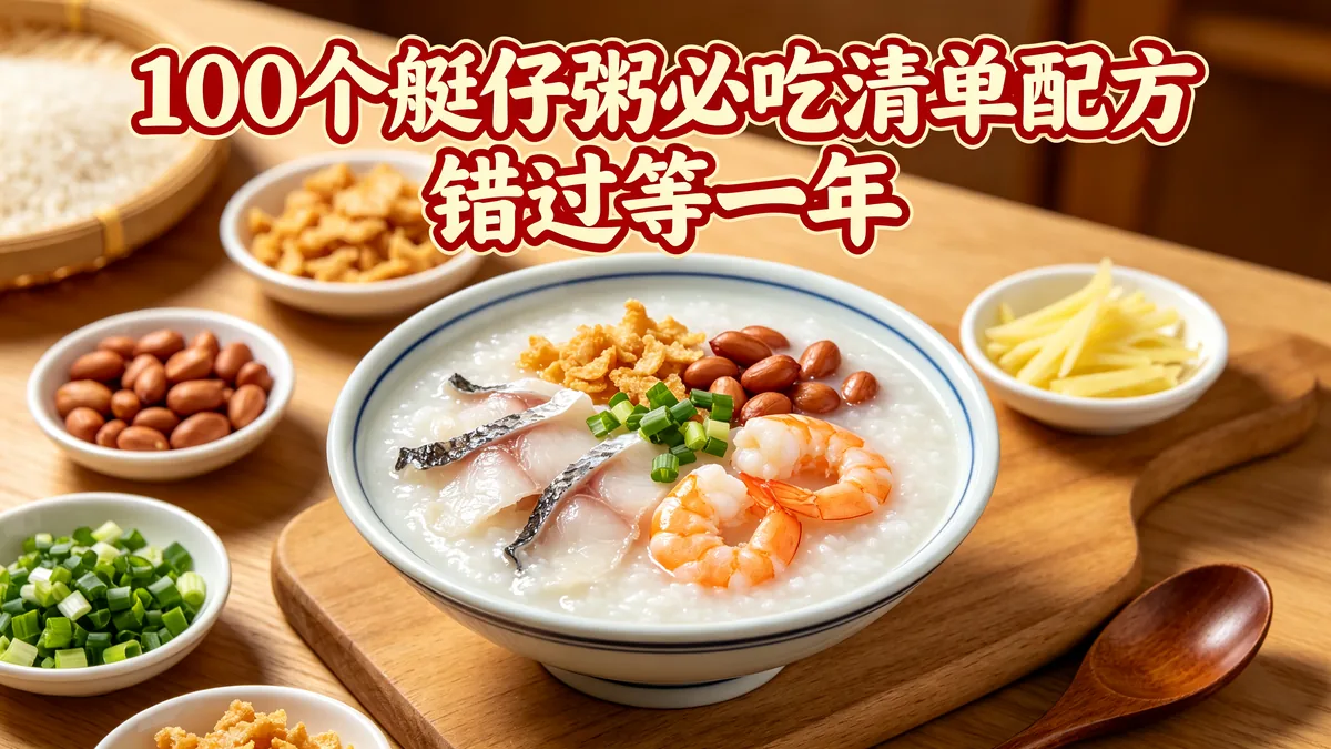 100个艇仔粥必吃清单配方 错过等一年
