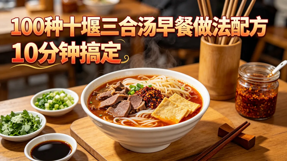100种十堰三合汤早餐做法配方 10分钟搞定