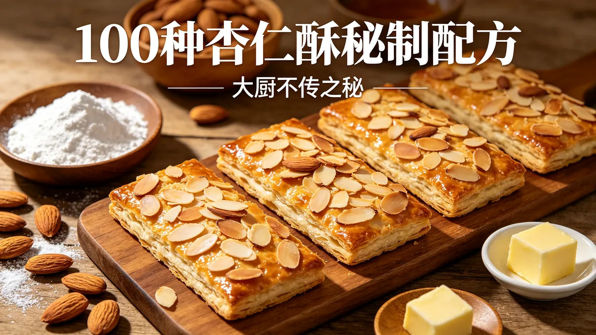 100种杏仁酥秘制配方 大厨不传之秘