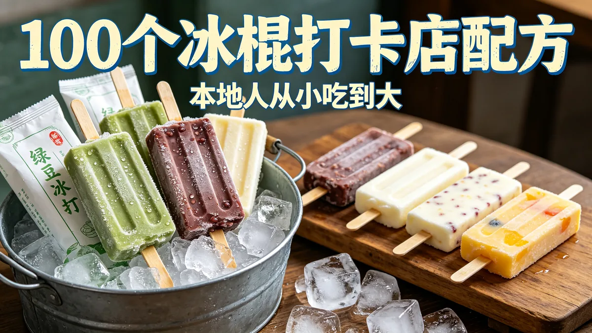 100个冰棍打卡店配方 本地人从小吃到大