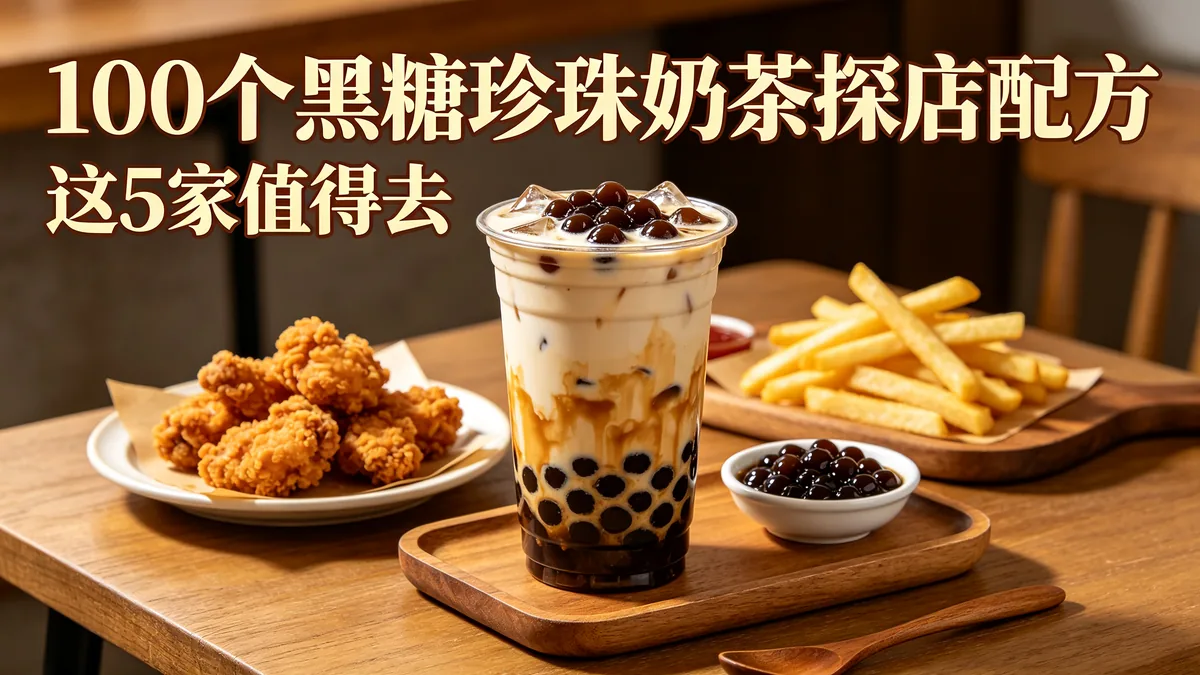 100个黑糖珍珠奶茶探店配方 这5家值得去
