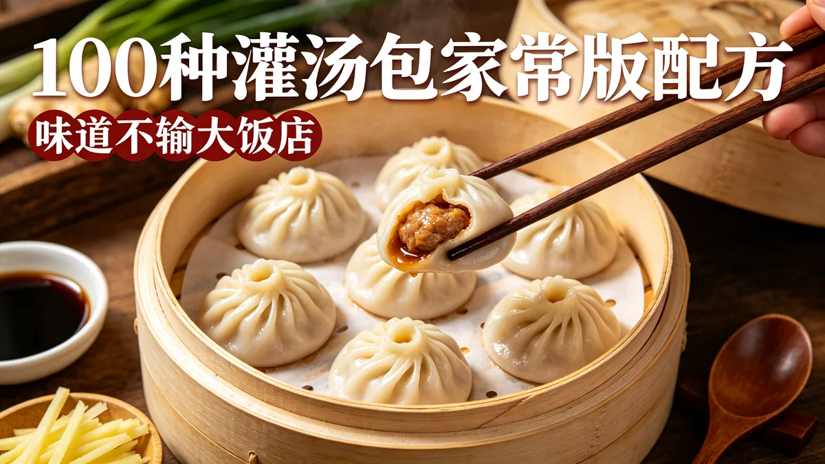 100种灌汤包家常版配方 味道不输大饭店