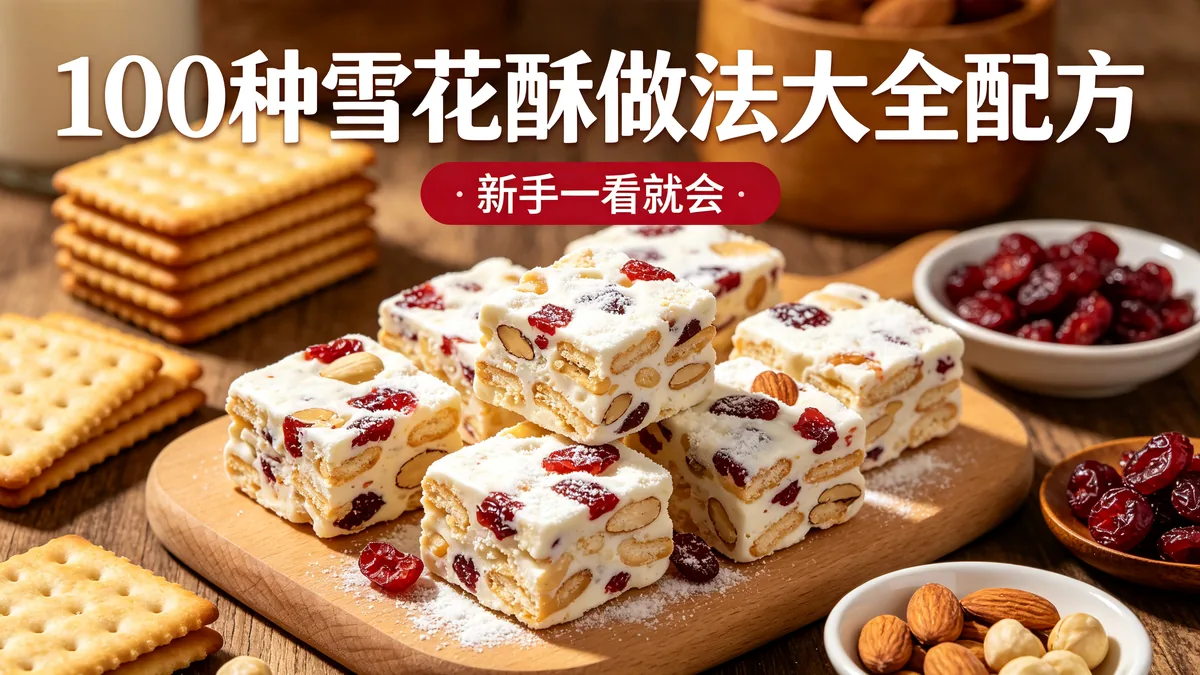 100种雪花酥做法大全配方 新手一看就会