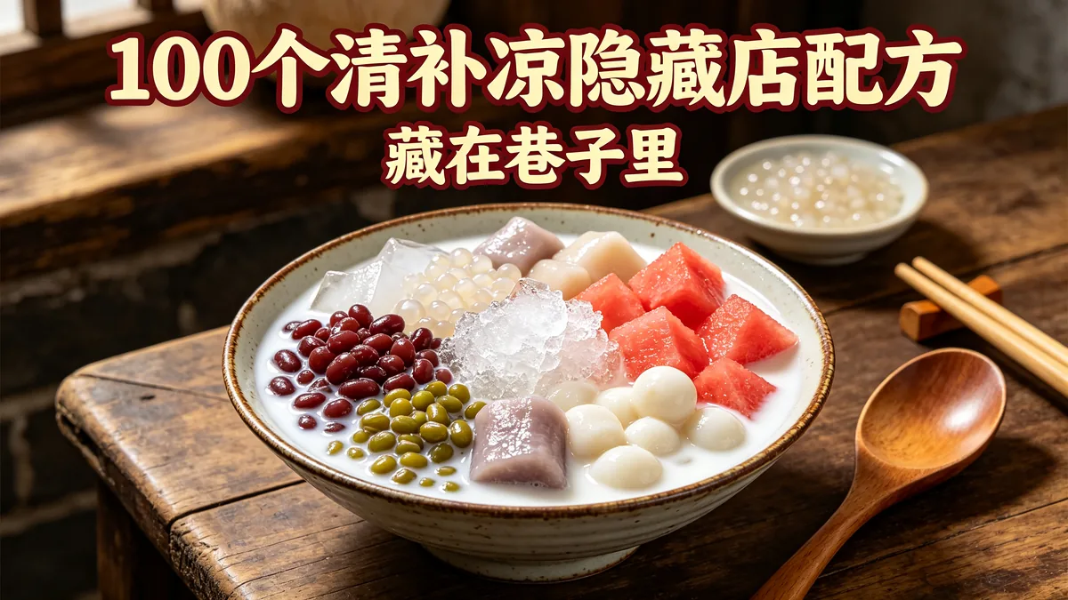 100个清补凉隐藏店配方 藏在巷子里