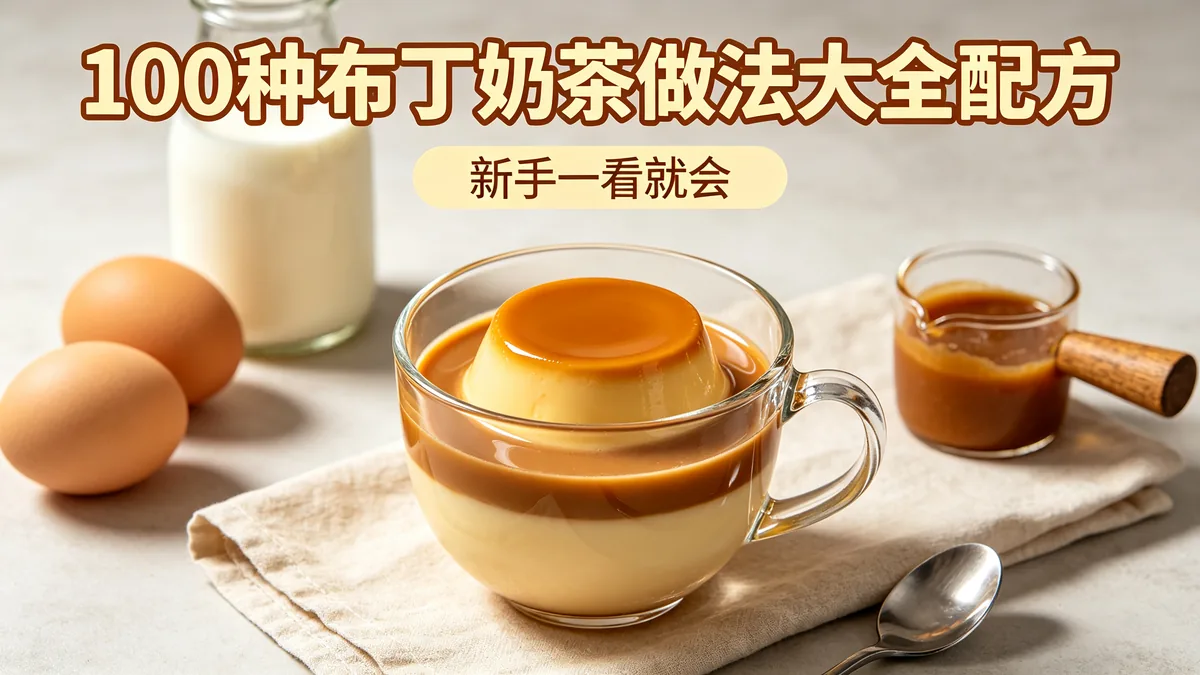 100种布丁奶茶做法大全配方 新手一看就会