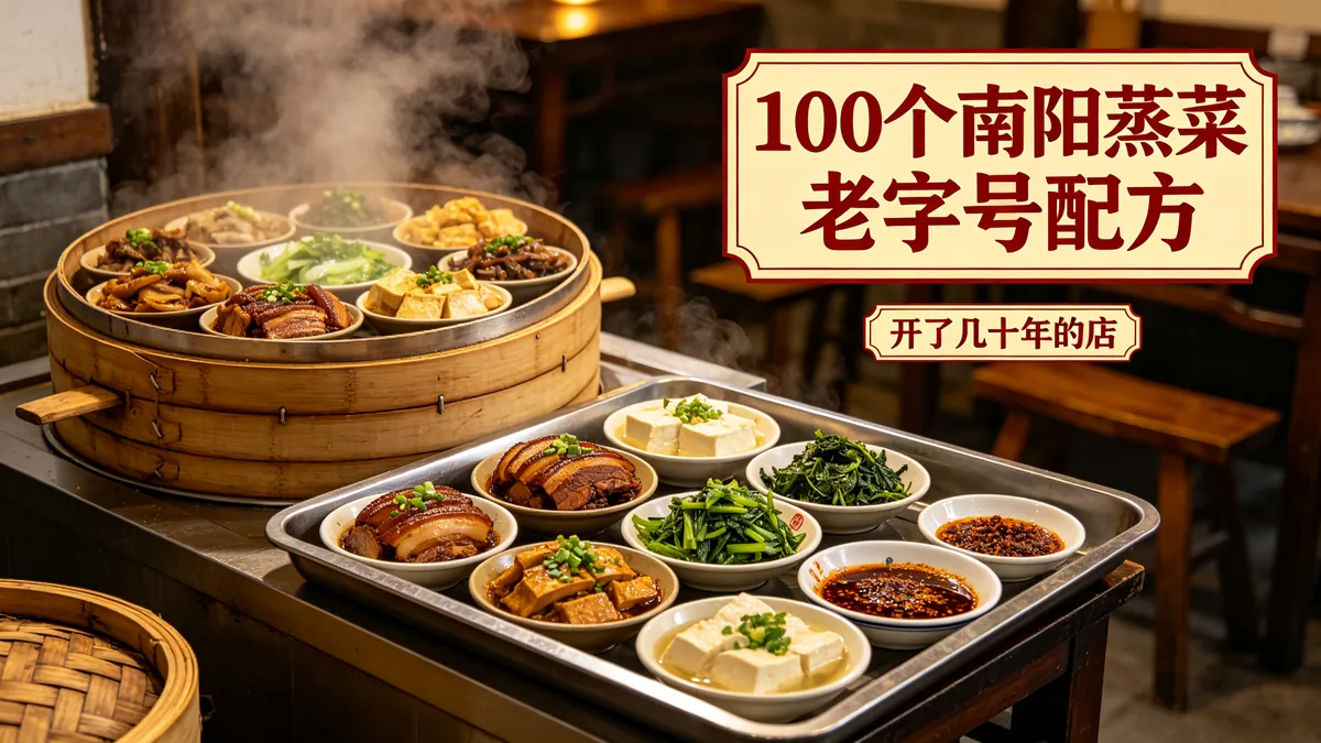 100个南阳蒸菜老字号配方 开了几十年的店