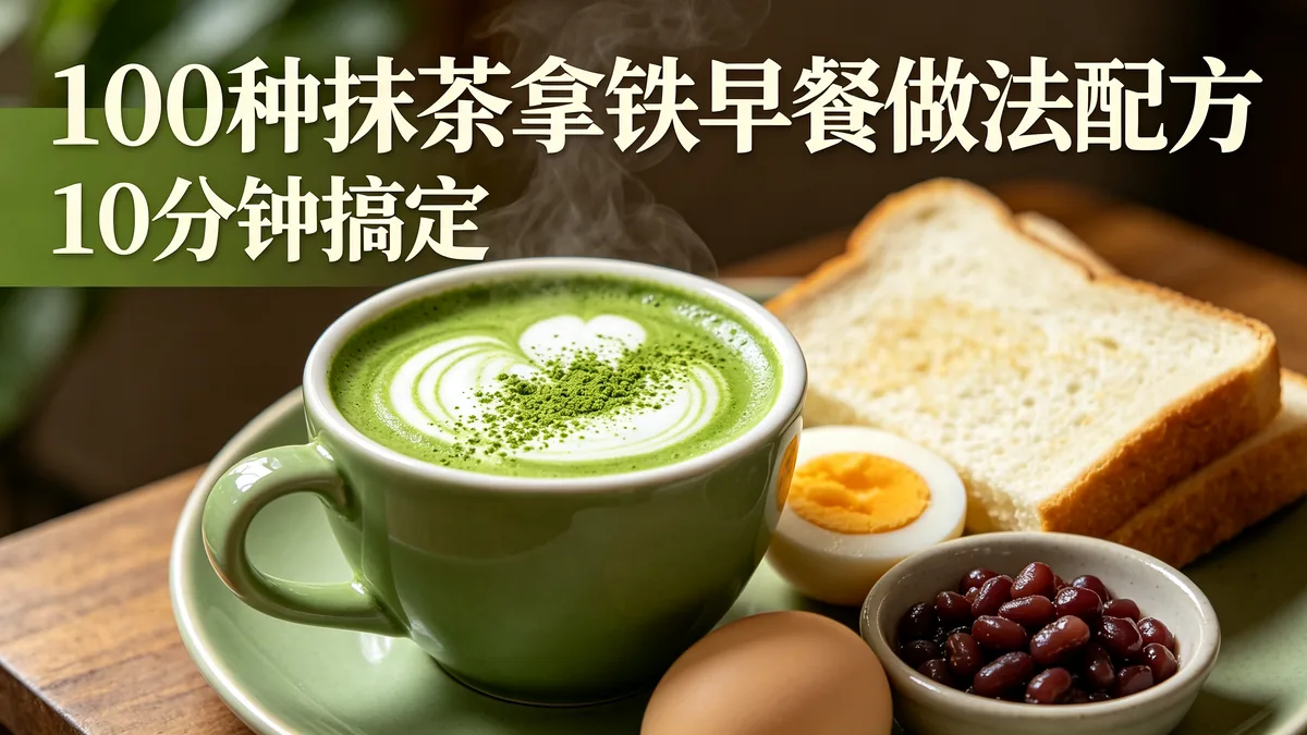 100种抹茶拿铁早餐做法配方 10分钟搞定
