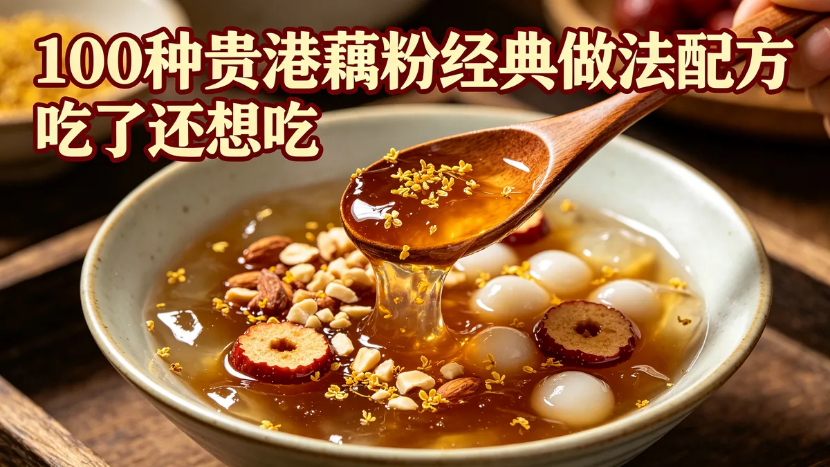 100种贵港藕粉经典做法配方 吃了还想吃