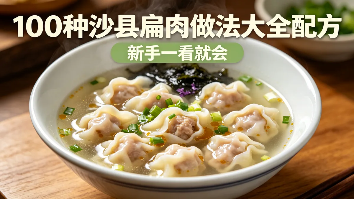 100种沙县扁肉做法大全配方 新手一看就会