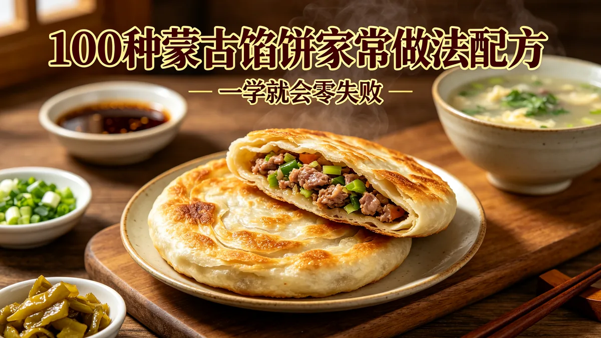 100种蒙古馅饼家常做法配方 一学就会零失败