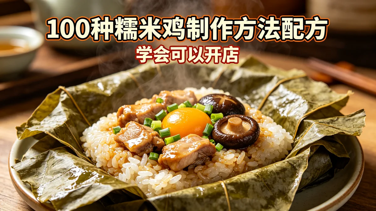 100种糯米鸡制作方法配方 学会可以开店