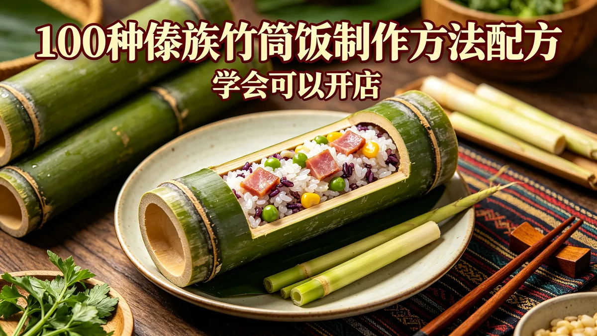 100种傣族竹筒饭制作方法配方 学会可以开店