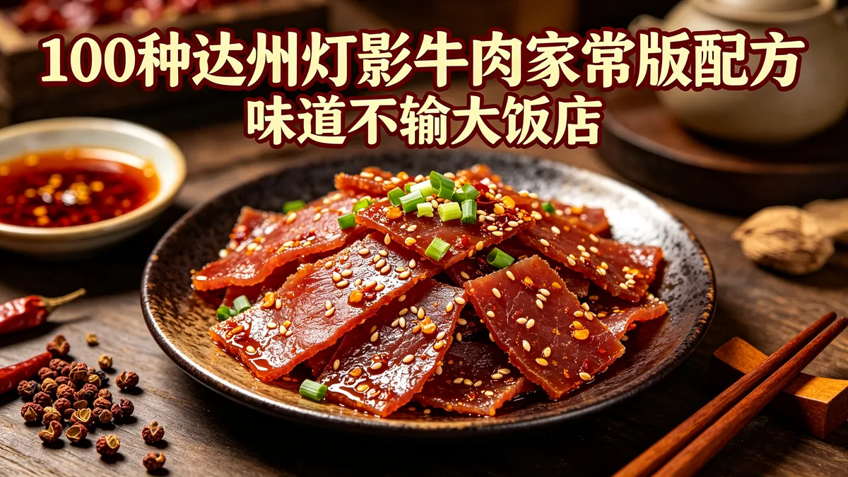 100种达州灯影牛肉家常版配方 味道不输大饭店