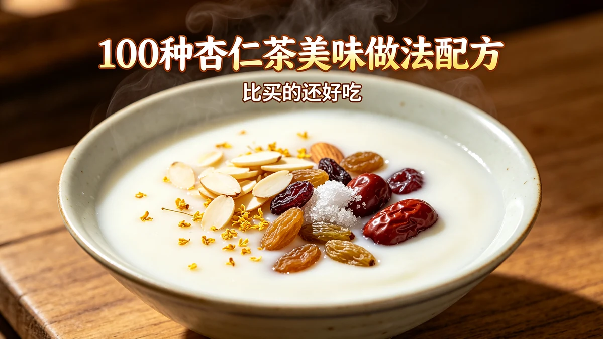 100种杏仁茶美味做法配方 比买的还好吃