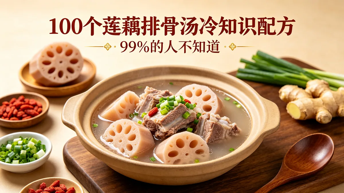 100个莲藕排骨汤冷知识配方 99%的人不知道