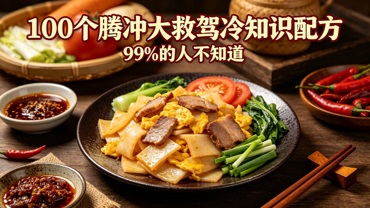 100个腾冲大救驾冷知识配方 99%的人不知道