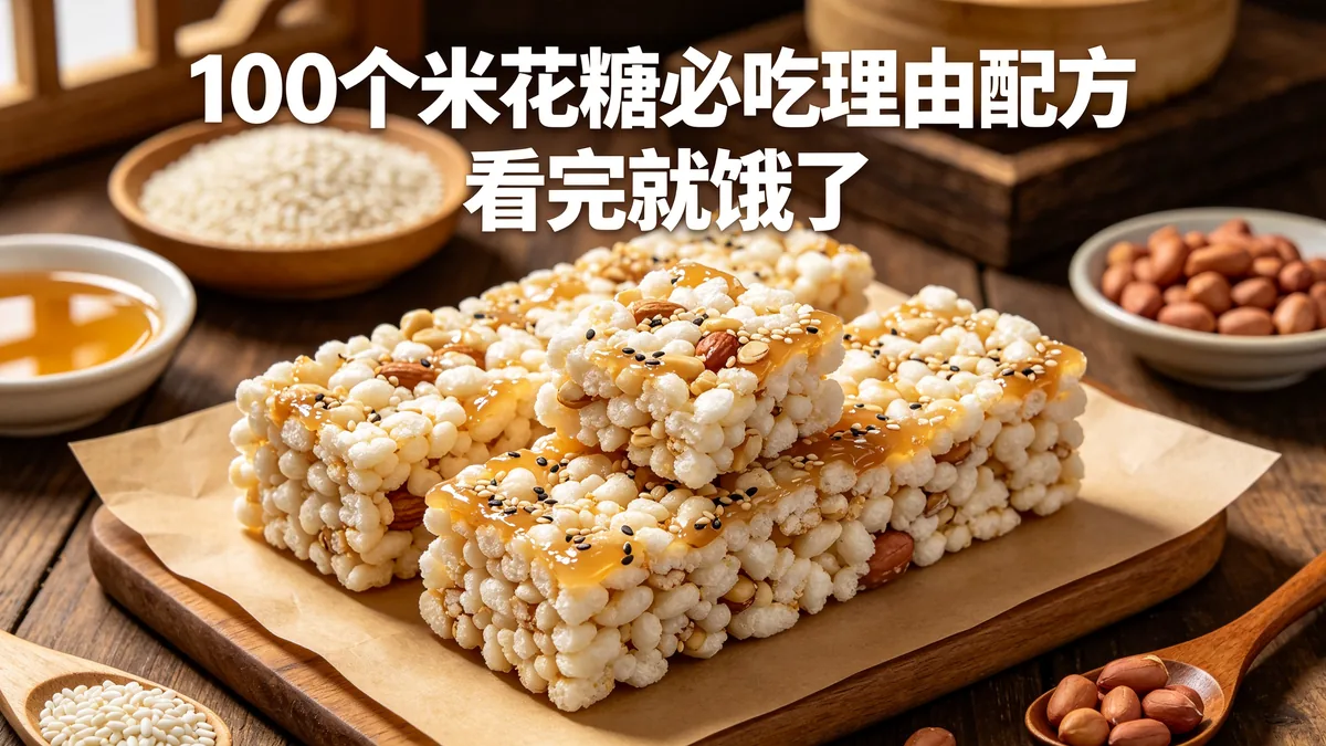 100个米花糖必吃理由配方 看完就饿了