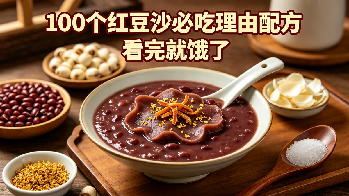 100个红豆沙必吃理由配方 看完就饿了