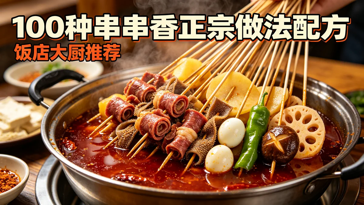 100种串串香正宗做法配方 饭店大厨推荐