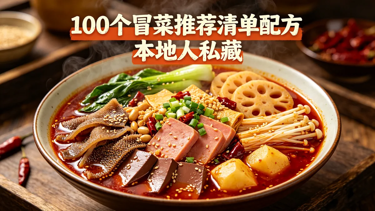 100个冒菜推荐清单配方 本地人私藏