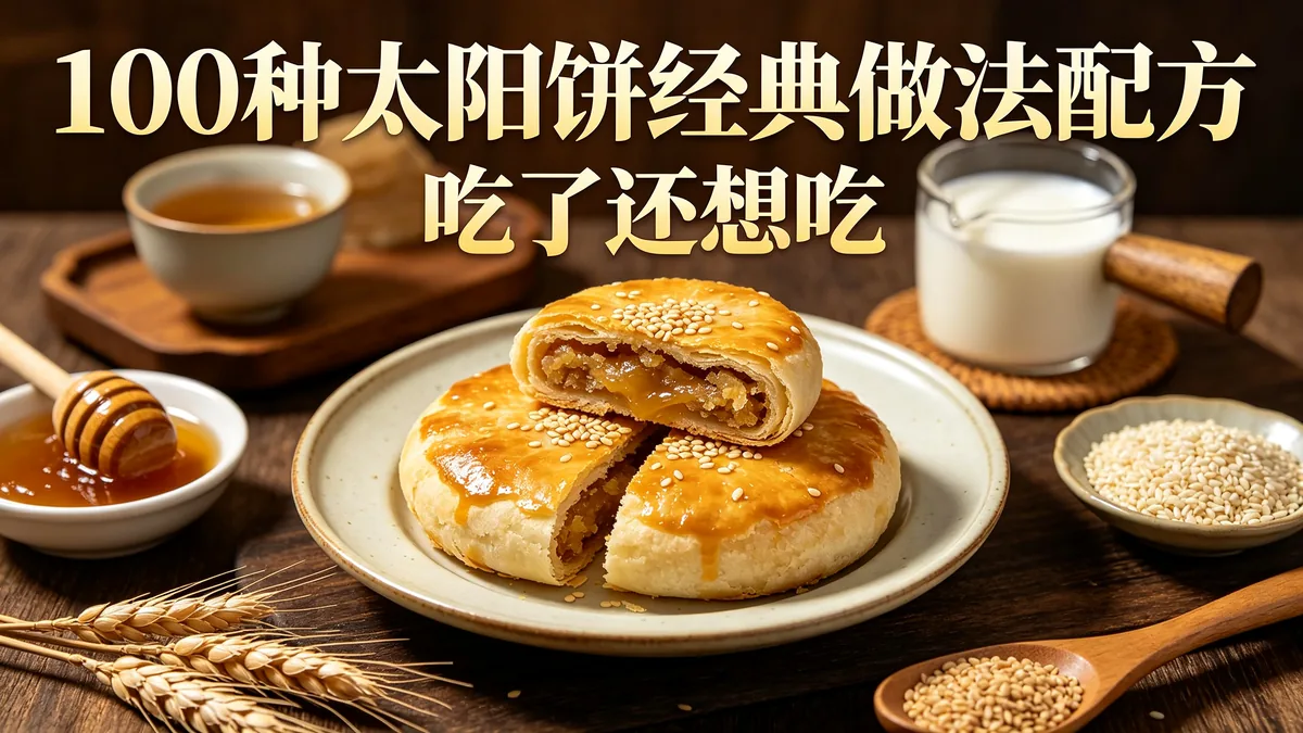 100种太阳饼经典做法配方 吃了还想吃