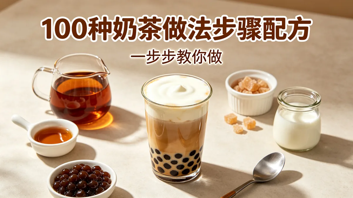 100种奶茶做法步骤配方 一步步教你做