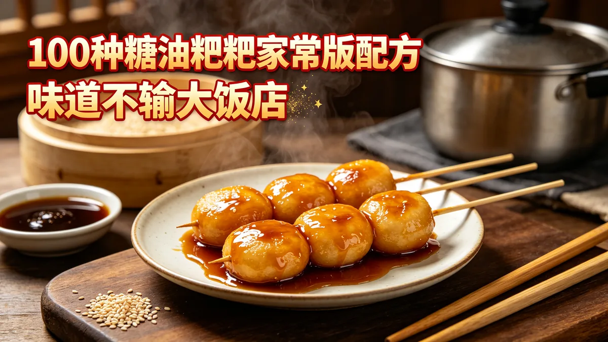 100种糖油粑粑家常版配方 味道不输大饭店