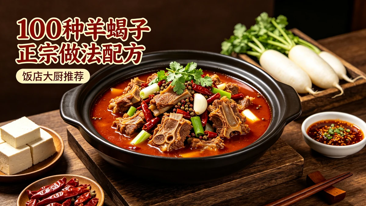 100种羊蝎子正宗做法配方 饭店大厨推荐