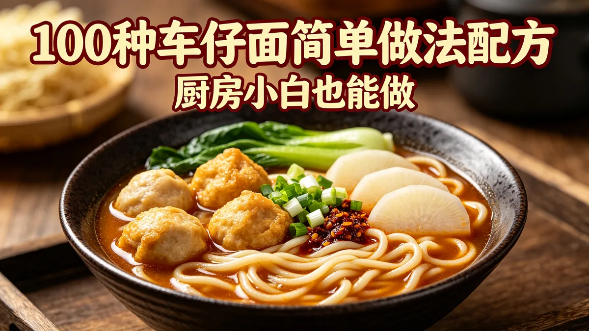 100种车仔面简单做法配方 厨房小白也能做