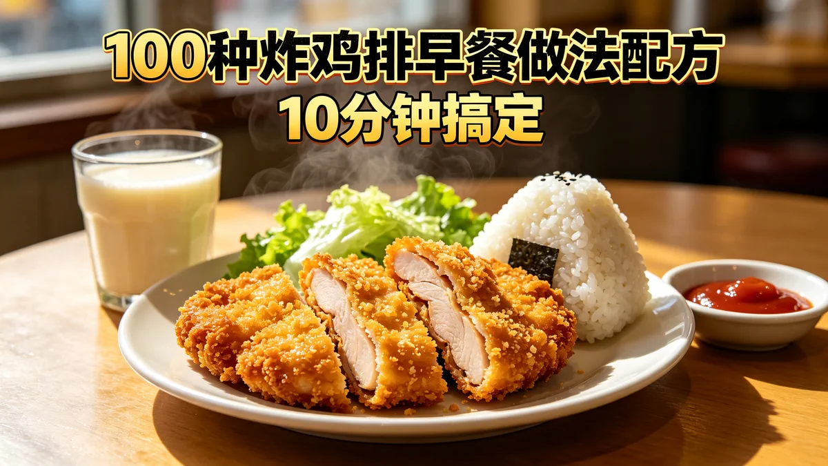 100种炸鸡排早餐做法配方 10分钟搞定