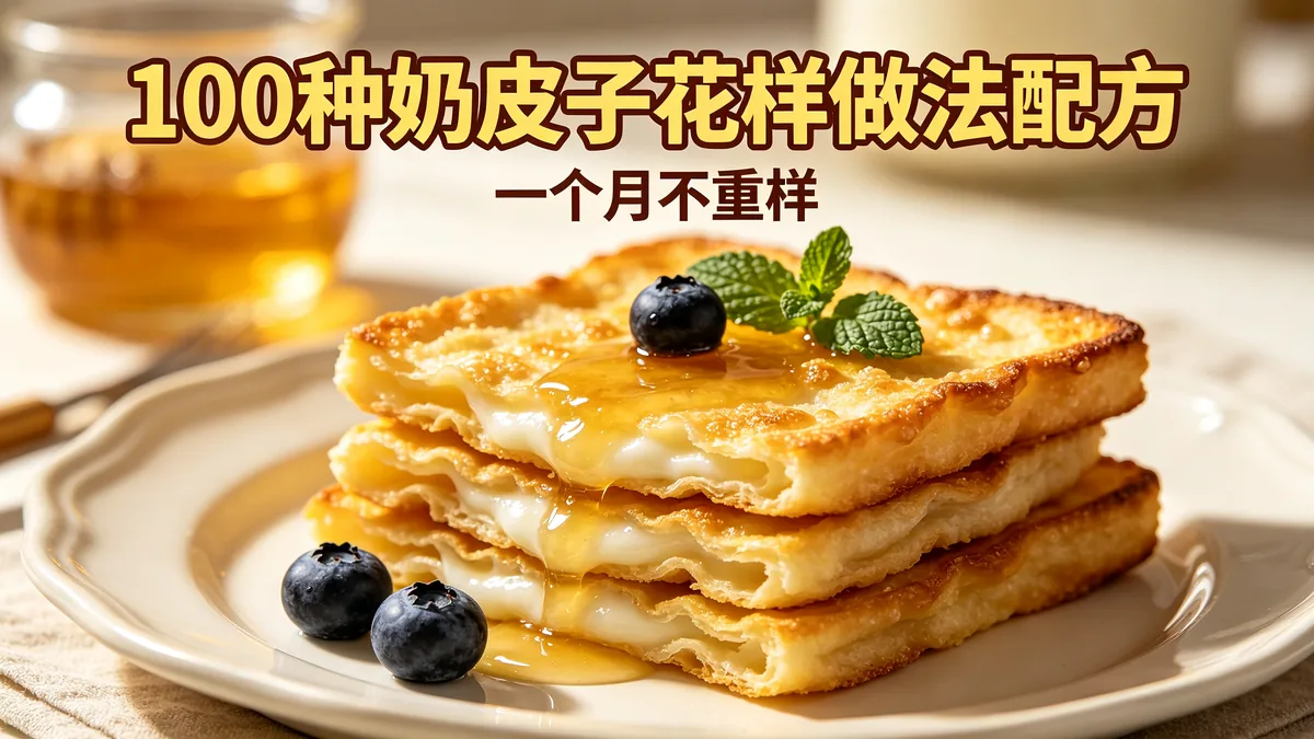 100种奶皮子花样做法配方 一个月不重样