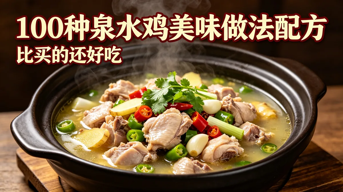 100种泉水鸡美味做法配方 比买的还好吃