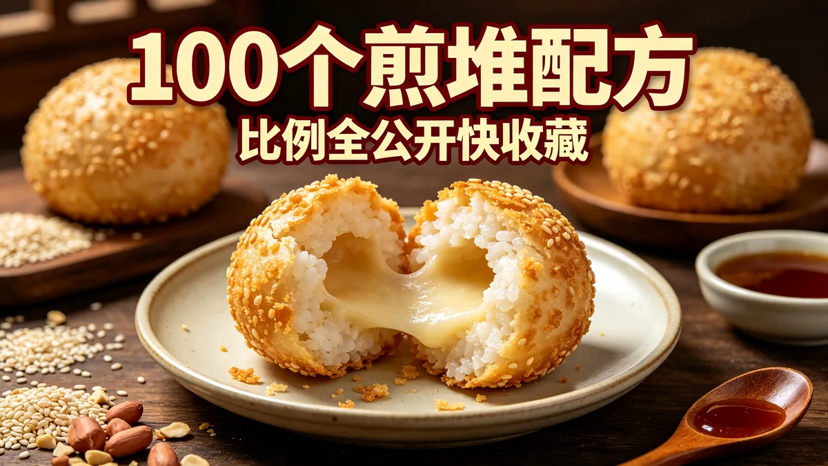 100个煎堆配方 比例全公开快收藏