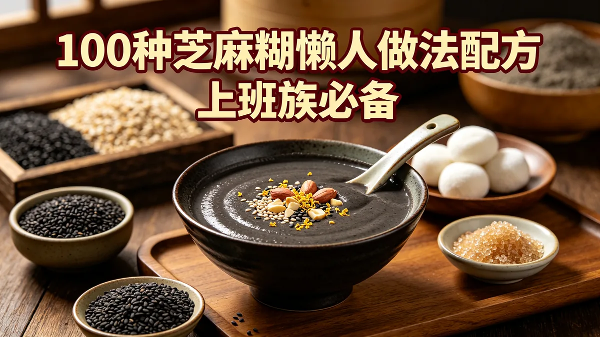 100种芝麻糊懒人做法配方 上班族必备