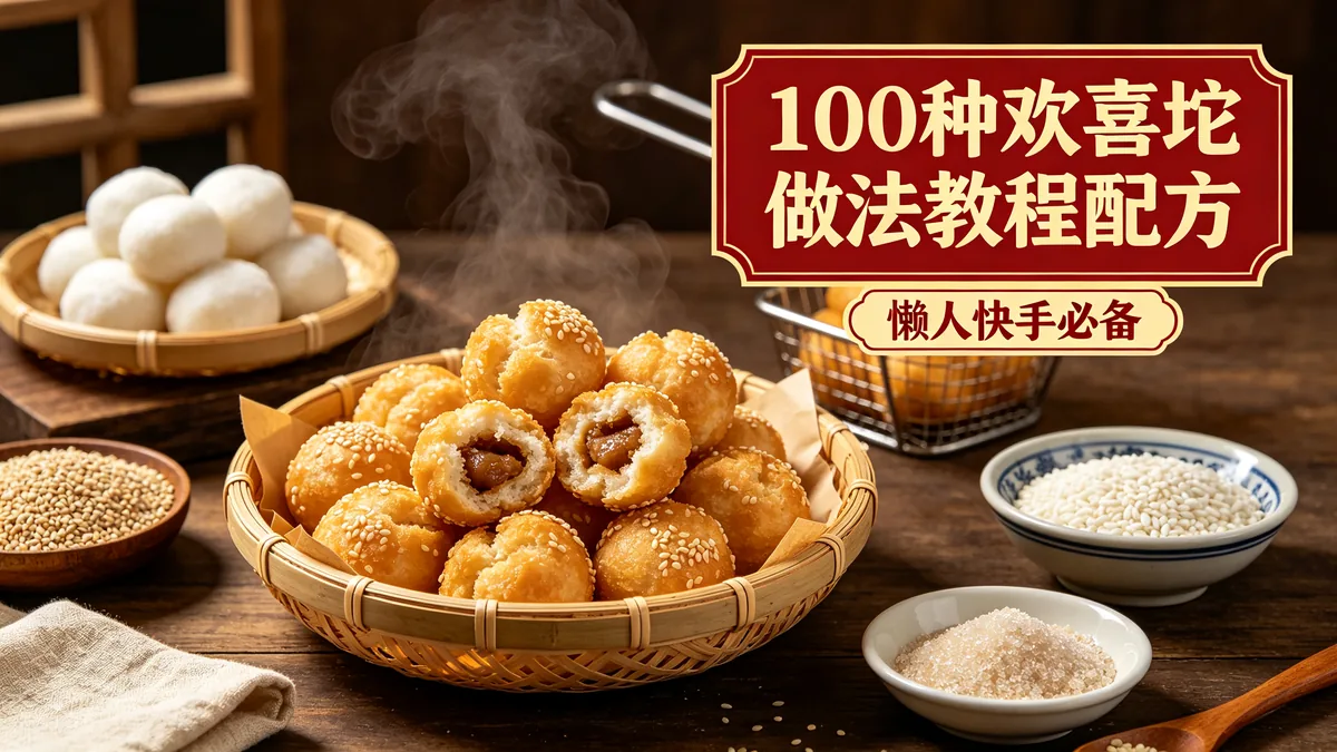 100种欢喜坨做法教程配方 懒人快手必备