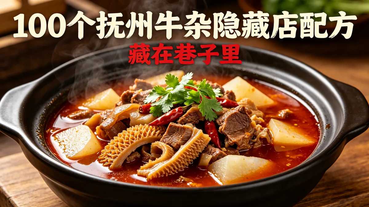100个抚州牛杂隐藏店配方 藏在巷子里