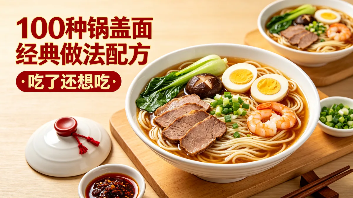 100种锅盖面经典做法配方 吃了还想吃