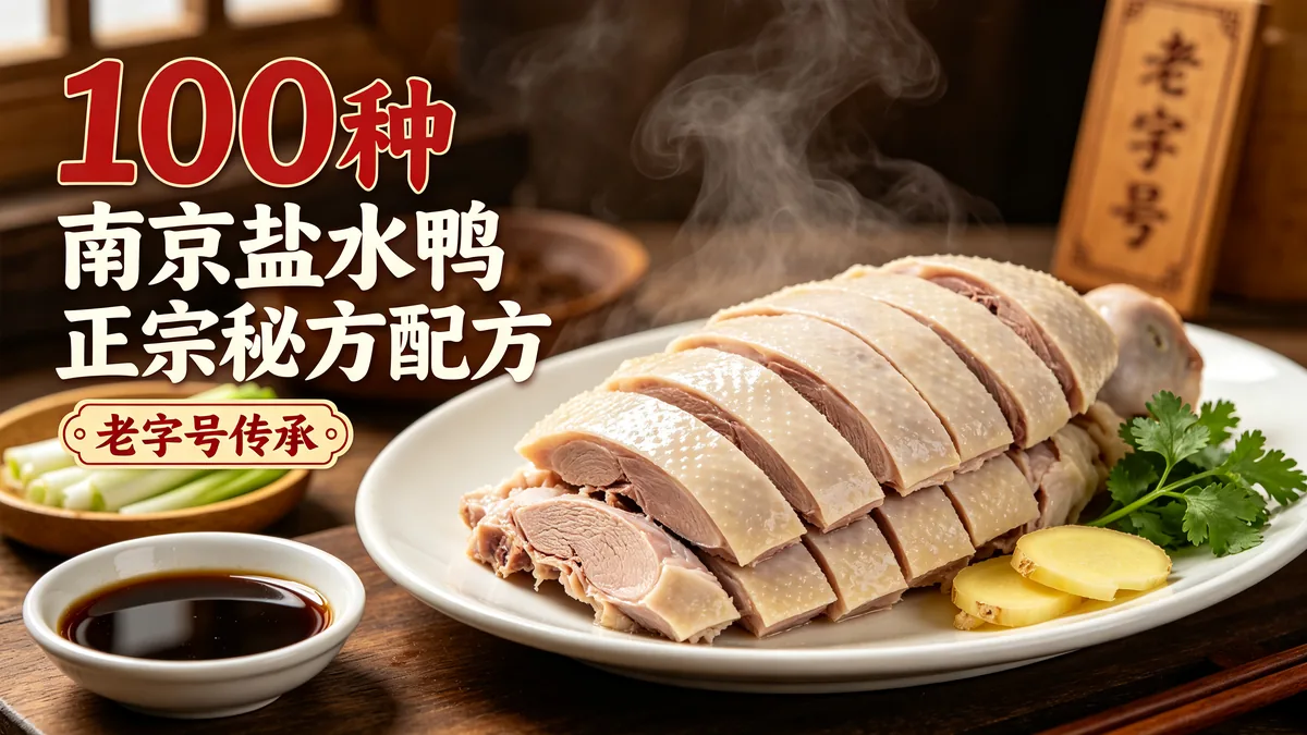 100种南京盐水鸭正宗秘方配方 老字号传承