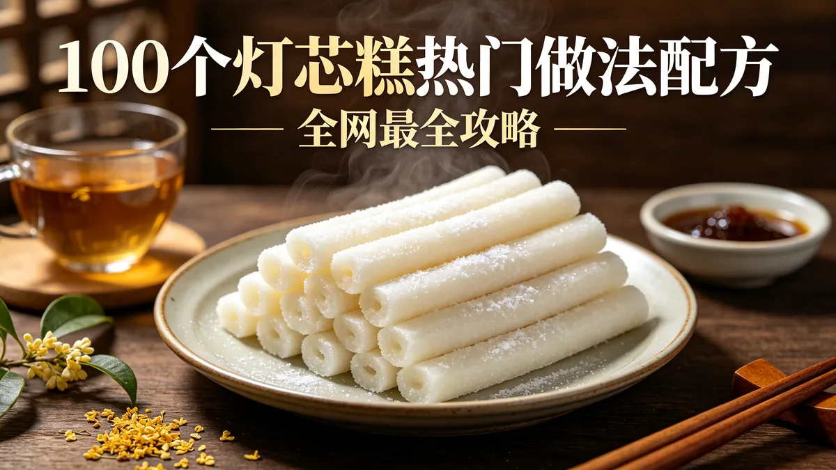 100个灯芯糕热门做法配方 全网最全攻略