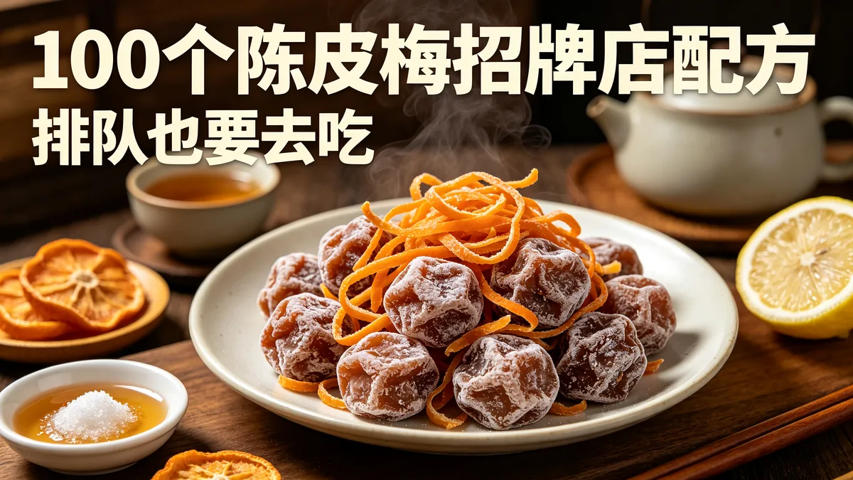100个陈皮梅招牌店配方 排队也要去吃