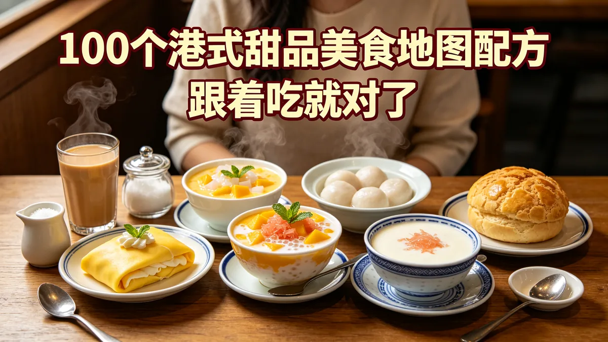 100个港式甜品美食地图配方 跟着吃就对了