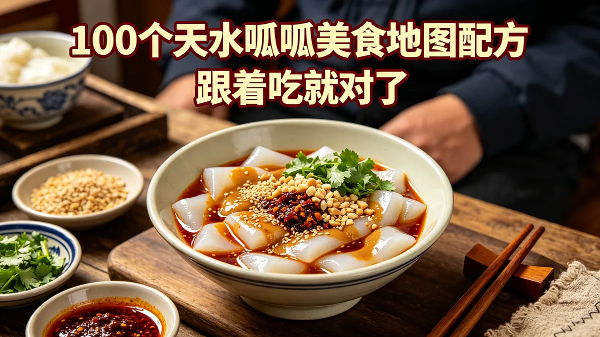 100个天水呱呱美食地图配方 跟着吃就对了