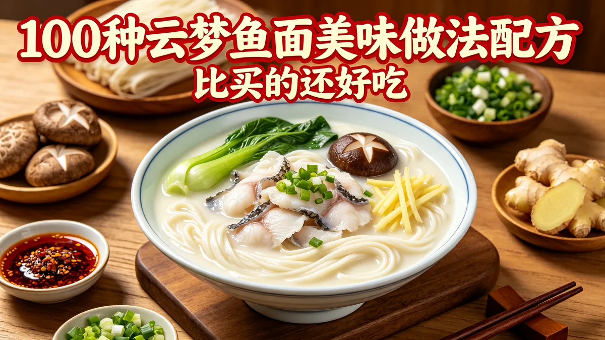100种云梦鱼面美味做法配方 比买的还好吃