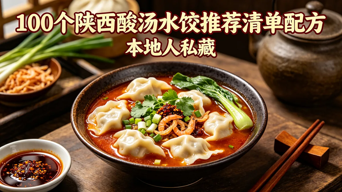 100个陕西酸汤水饺推荐清单配方 本地人私藏