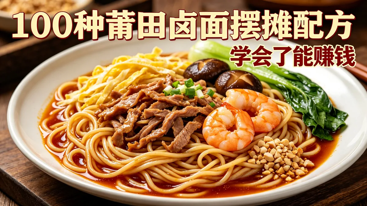100种莆田卤面摆摊配方 学会了能赚钱