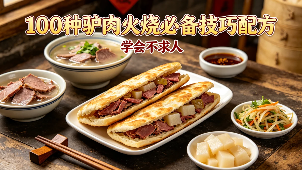 100种驴肉火烧必备技巧配方 学会不求人