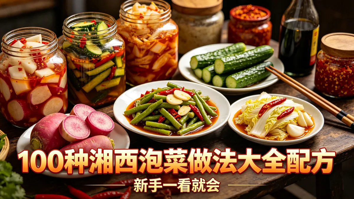 100种湘西泡菜做法大全配方 新手一看就会